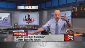 Why Jim Cramer says he's nervous about investors chasing the trades of Ark Invest's Cathie Wood
