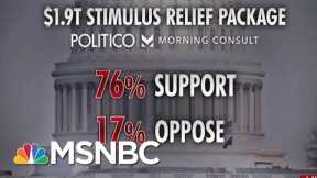 Biden's $1.9T Stimulus Relief Has 76 Percent Support | Morning Joe | MSNBC