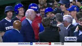 President Biden Arrives at Congressional Baseball Game