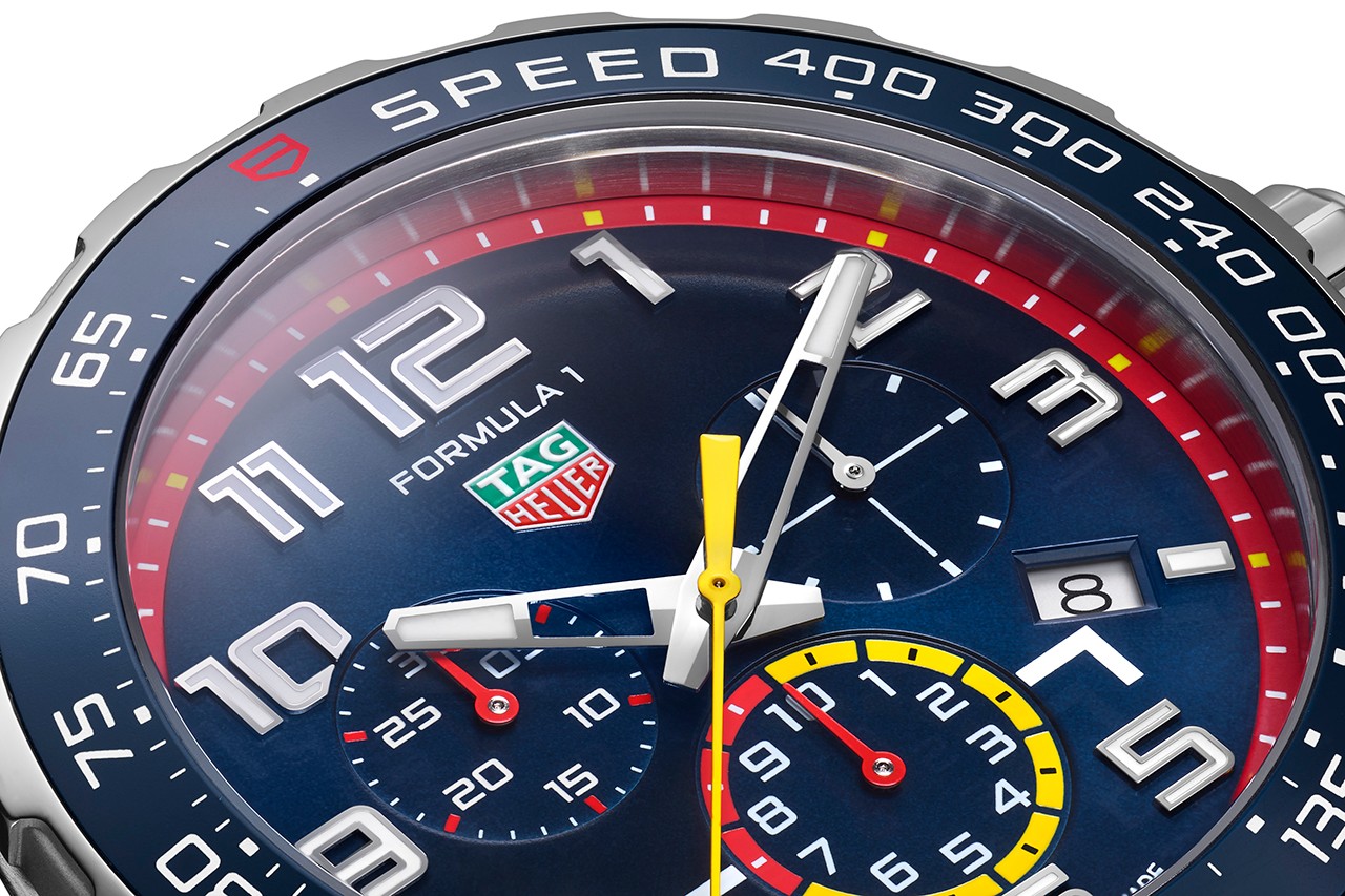 TAG Heuer Creates New Quartz Chronograph In Red Bull Racing F1 Colors.