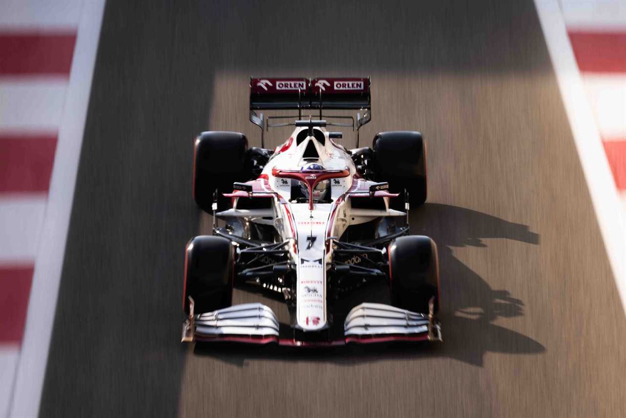 Kimi Raikkonen in the Alfa Romeo C41