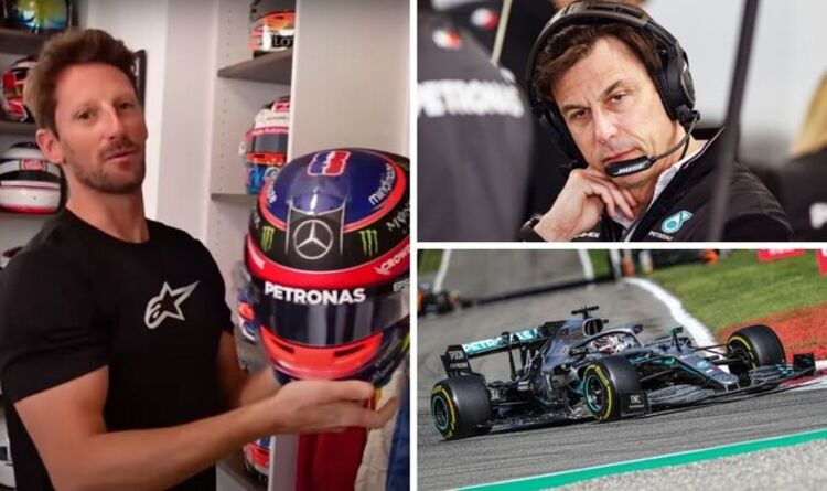 Romain Grosjean 'ready' for Mercedes test as he shows off helmet after Toto Wolff call |  F1 |  Sports