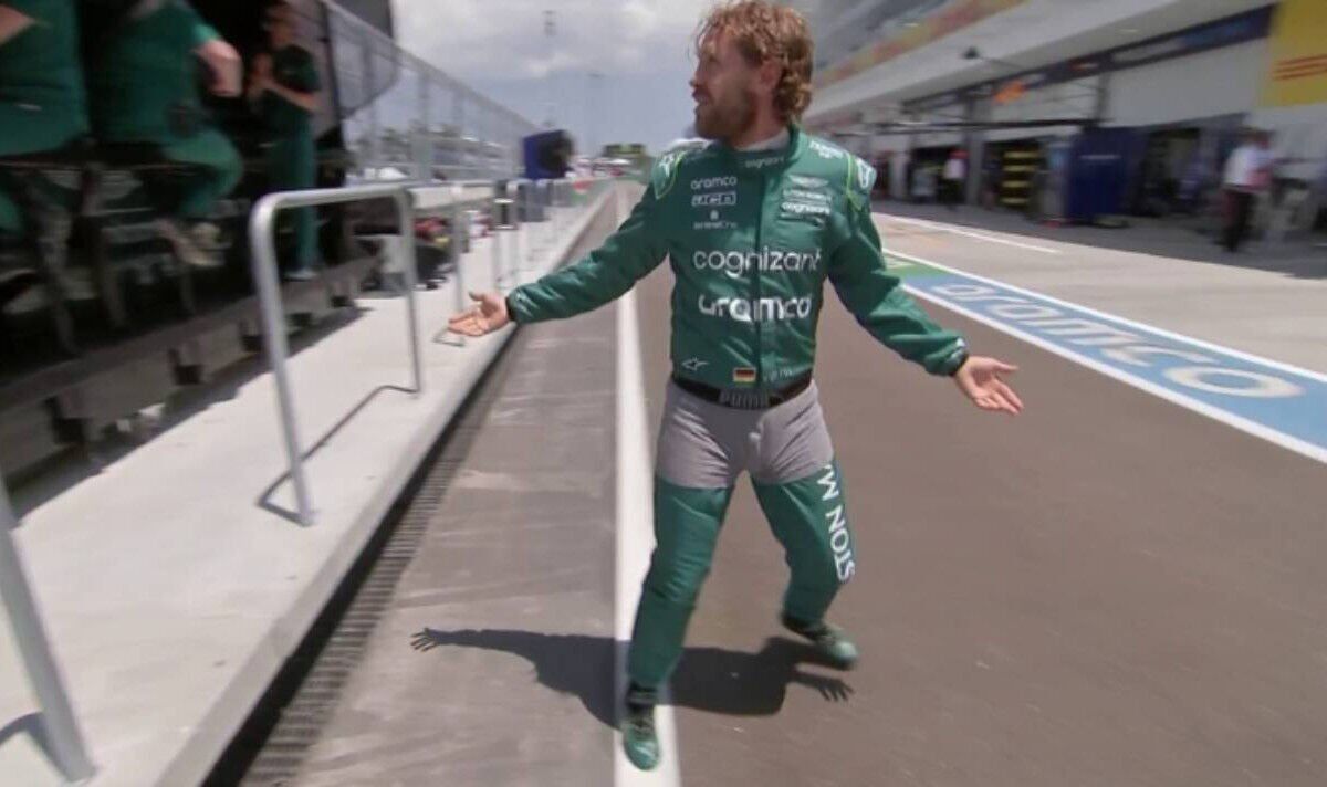 Sebastian Vettel mocks FIA ruling by wearing gray boxers over his Aston Martin uniform |  F1 |  Sports