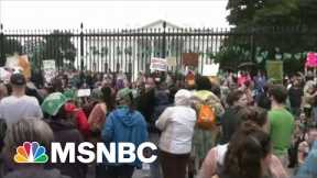 Women's March Staging Sit-In Outside the White House Protesting For Abortion Rights