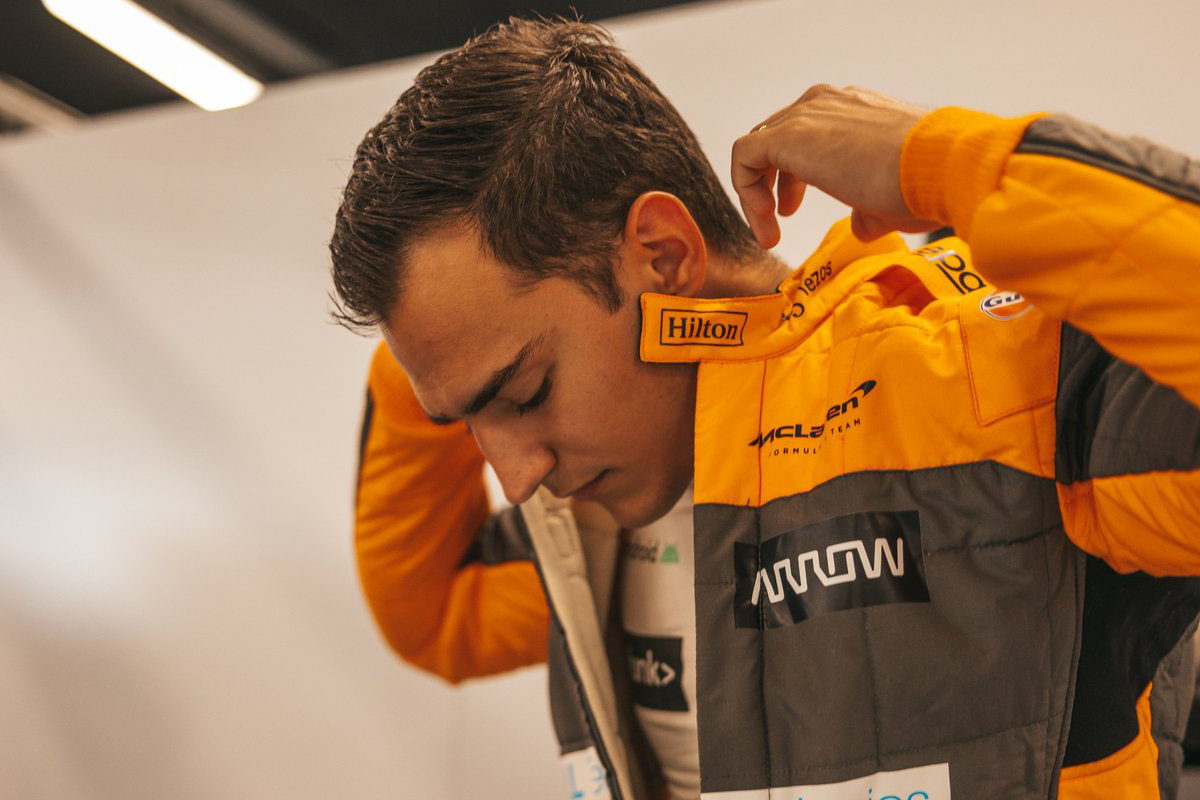 Alex Palou McLaren F1 test