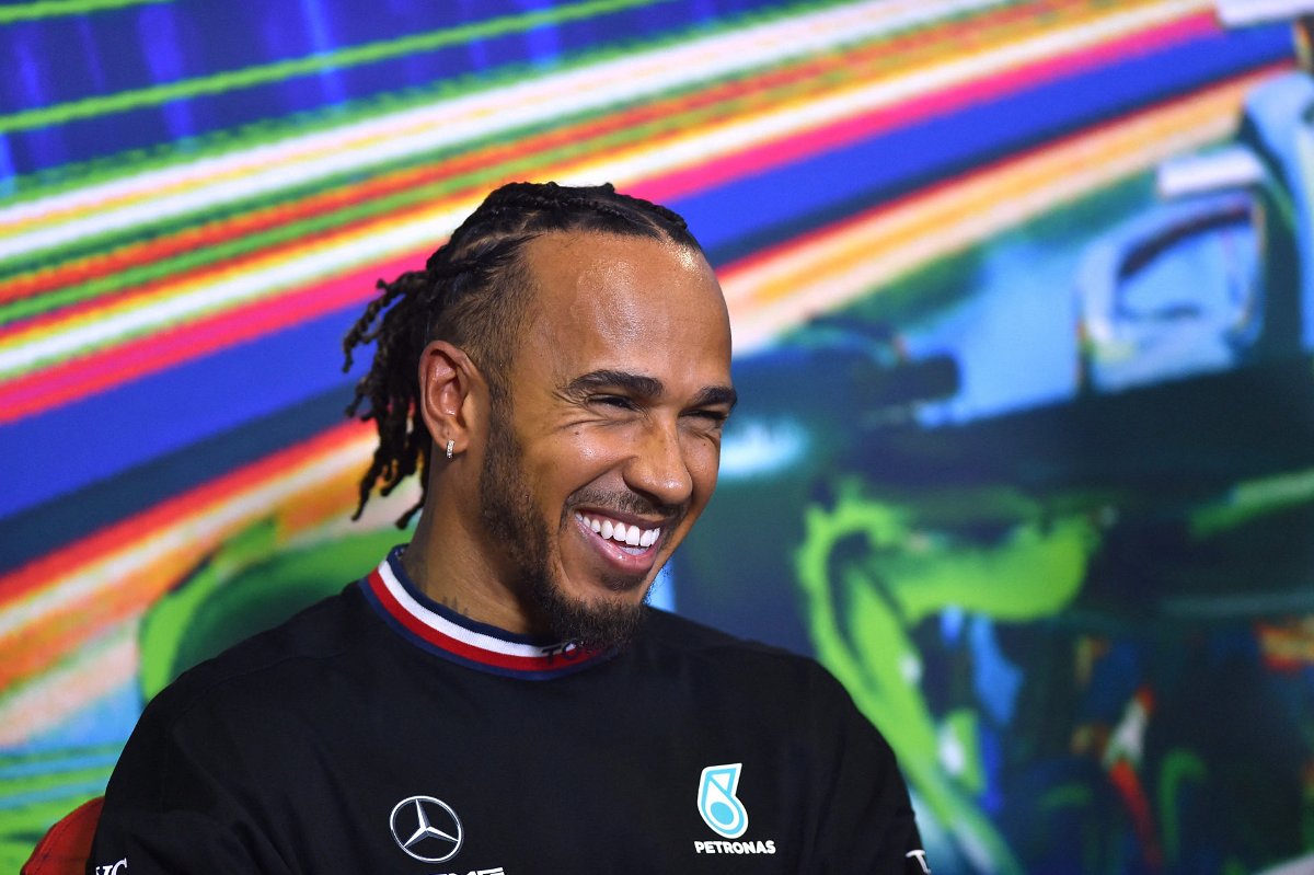 37 Year Old Lewis Hamilton Can't Help but Laugh at His “Rock and Roll” Modeling Process