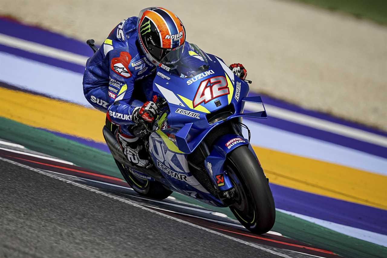 Rins at Misano MotoGP test