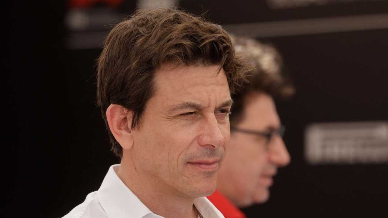 Toto Wolff is interviewed. Abu Dhabi November 2022.