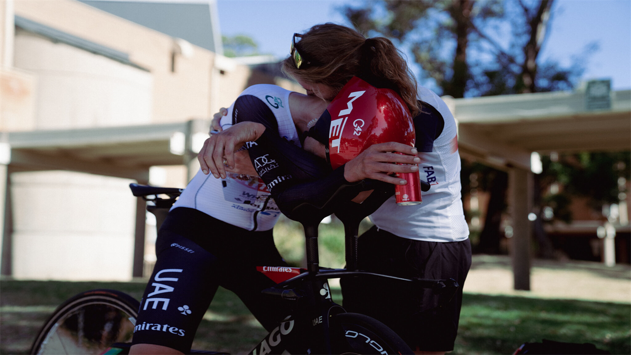 Jay Vine celebrates winning 2023 ITT champs