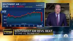 Southwest Airlines shares slide as costs rise, unit revenues slip
