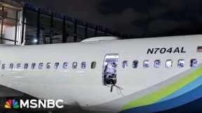 See plane passengers watch as door blows off mid-air