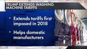 Trump extends tariffs on washing machines, removes bird protections on the way out