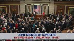 Joint Session of Congress for Counting of Electoral College Ballots