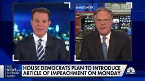 House Democrats plan to move forward with impeachment of President Trump on Monday if he doesn't res