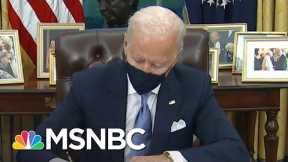Biden Signs Executive Orders On Mask Mandate, Racial Equality And Rejoining Parris Accord | MSNBC