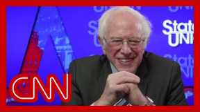 Watch Sen. Bernie Sanders' reaction to viral mitten memes