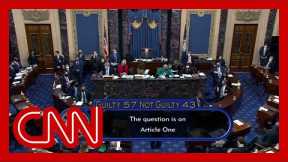 Watch the Senate vote on impeachment of Donald Trump