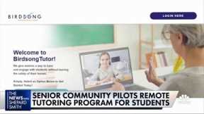 Senior community pilots remote tutoring program for students