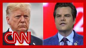 Donald Trump breaks his silence on Matt Gaetz