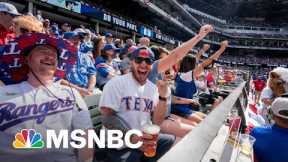 What Covid Pandemic? Texas Baseball Fans Fill Rangers Stands | The 11th Hour | MSNBC