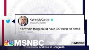Rep. McCarthy On Biden Speech: This Could've Been An Email | MSNBC