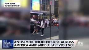 Antisemitic incidents rise across America amid Middle East violence