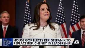 House GOP elects Rep. Stefanik to replace Rep. Cheney in leadership