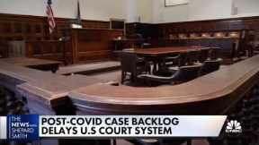 Courts struggling with massive backlog because of pandemic