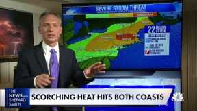 Both coasts scorched during massive heatwave