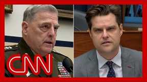 General's response to Matt Gaetz leaves him shaking his head