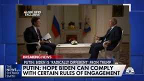 Vladimir Putin speaks to NBC News ahead of summit with U.S. President Biden