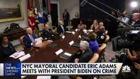 President Biden meets with police chiefs and mayors to combat crime wave