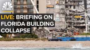 Surfside officials hold a briefing with reporters — 7/2/2021