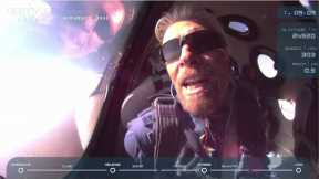 Richard Branson reaches edge of space on Virgin Galactic flight
