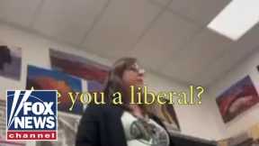 Unhinged teacher caught on video going on left-wing political rant