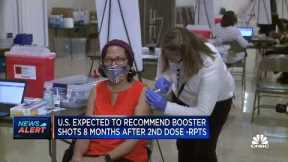 U.S. likely to recommend booster shots eight months after second dose