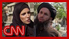 CNN reporter presses Taliban fighter on treatment of women