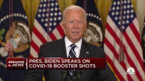 President Joe Biden speaks on vaccine requirements, boosters and masks in schools