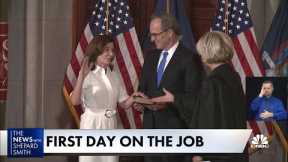 Hochul's first day on the job as New York governor