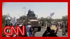 Video shows Taliban 'victory' parades with military vehicles captured from Afghan army