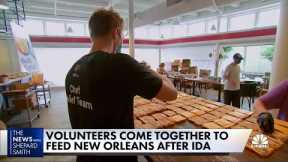 Volunteers come to New Orleans to feed folks after Hurricane Ida