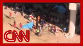 Reporter shares shocking aerial footage of US border crisis