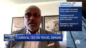 Carnival CEO expects to have full cruise fleet out by next summer