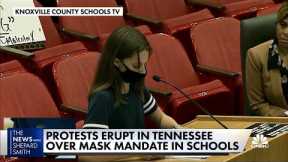Tennessee protests over mask mandates catch students in the middle