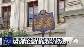 Philadelphia honors Latina LGBTQ activist with historical marker