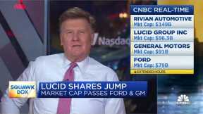 Lucid shares soar after company reports jump in reservations