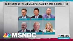 New Round Of Trump Insiders Subpoenaed By January 6th Committee