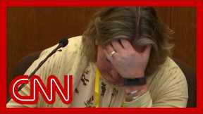 Kim Potter breaks down on the stand during testimony