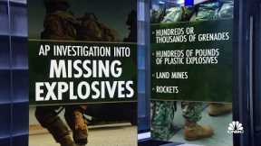 Explosives are vanishing from military bases around the country