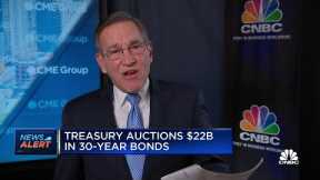 Treasury auctions $22 billion in 30-year bonds